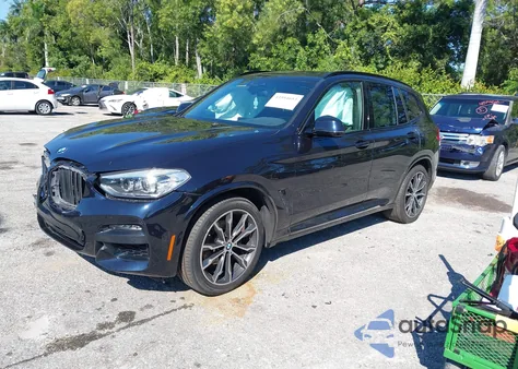 2021 BMW X3 Sdrive30I z USA, uszkodzony, nr VIN 5UXTY3C04M9H95625